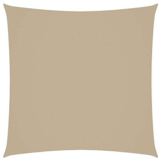 Voile de parasol tissu oxford carré 4x4 m beige