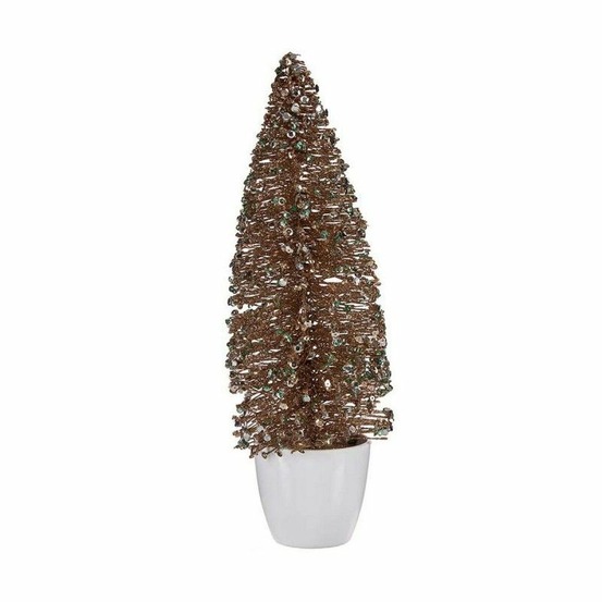 Sapin de noël moyen 10 x 33 x 10 cm menthe plastique champagne