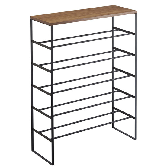 Etagère à chaussures en métal et bois tower