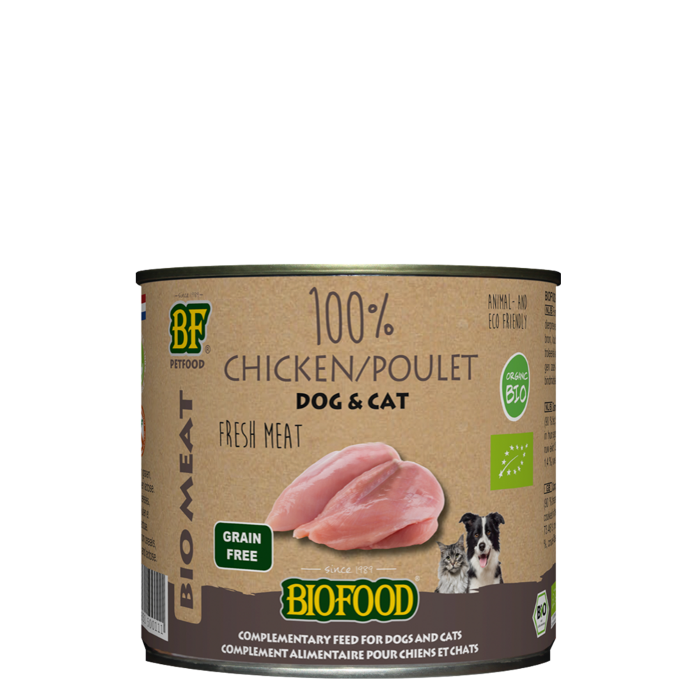 100% de viande bio de poulet 200g