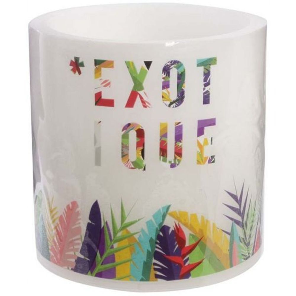 Bougie led exotique 15 cm exotique