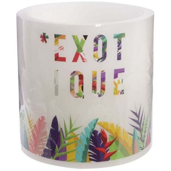 Bougie led exotique 15 cm exotique