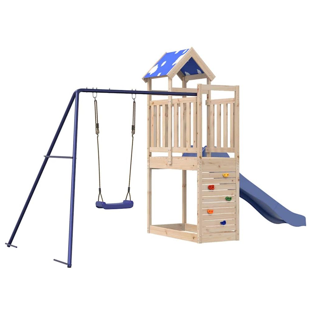 Aire de jeux d'extérieur bois de pin massif