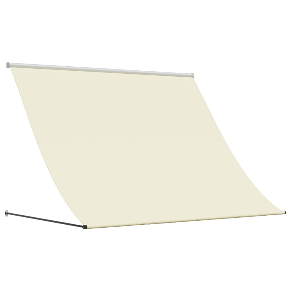 Auvent rétractable crème 200x150 m tissu et acier