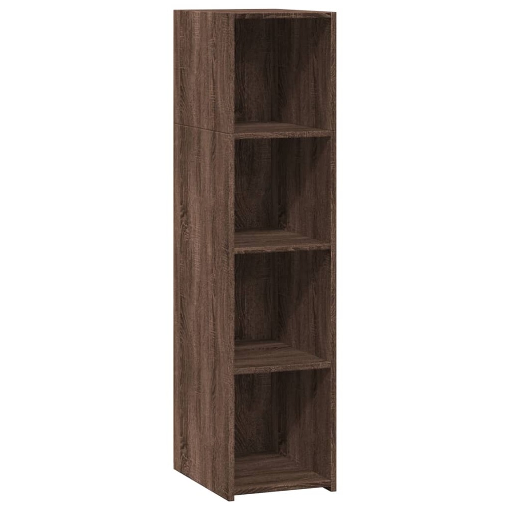 Buffet bahut commode armoire meuble de rangement organisateur cuisine salle de séjour salon 30 x 41 x 124 cm bois d'ingénieri