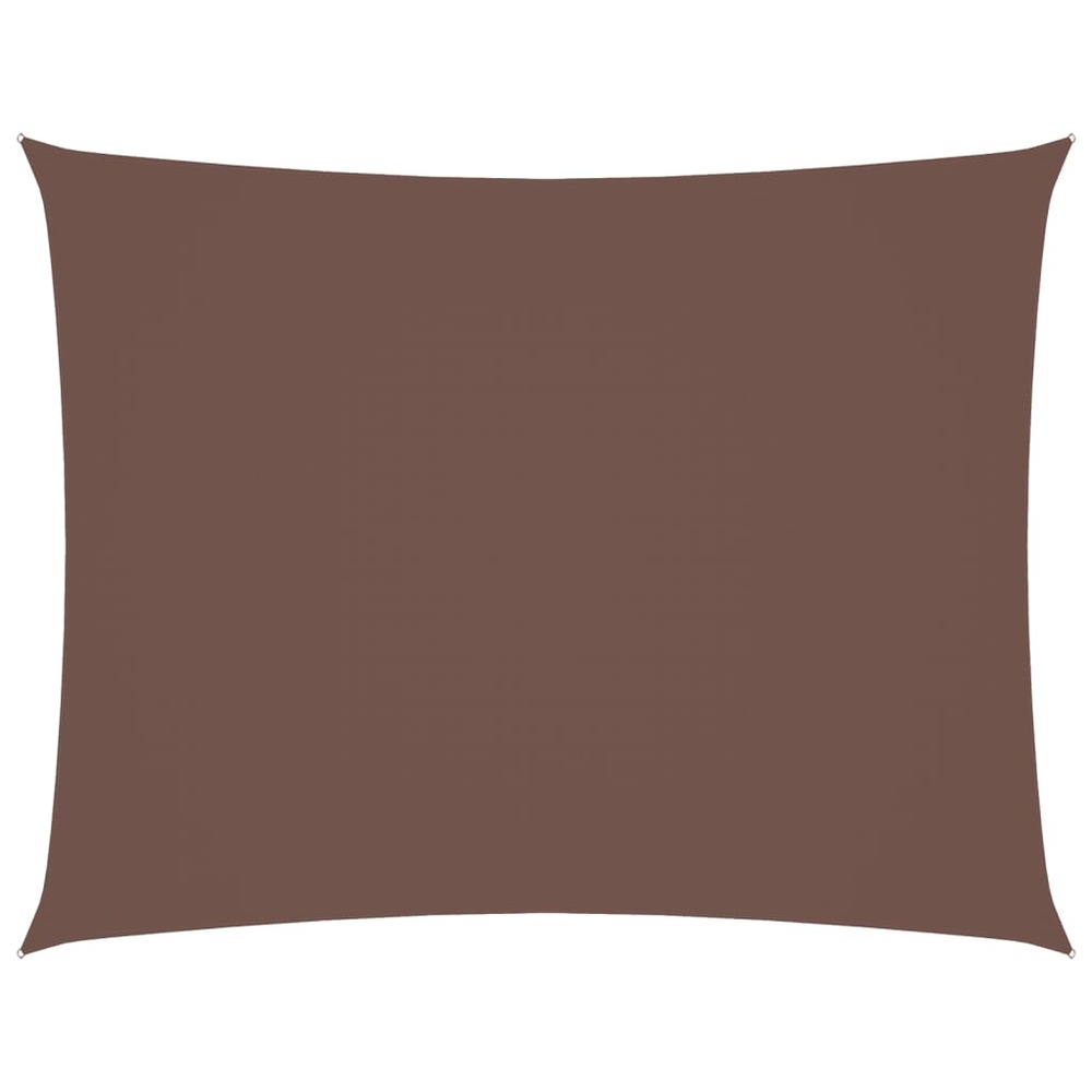 Voile de parasol tissu oxford rectangulaire 5x6 m marron