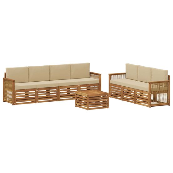 Ensembles de canapés 8 pc bois d'acacia massif