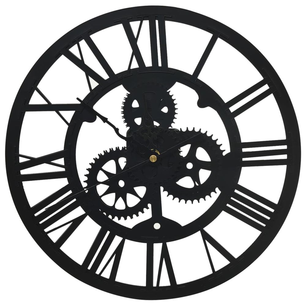 Horloge murale noir 30 cm acrylique