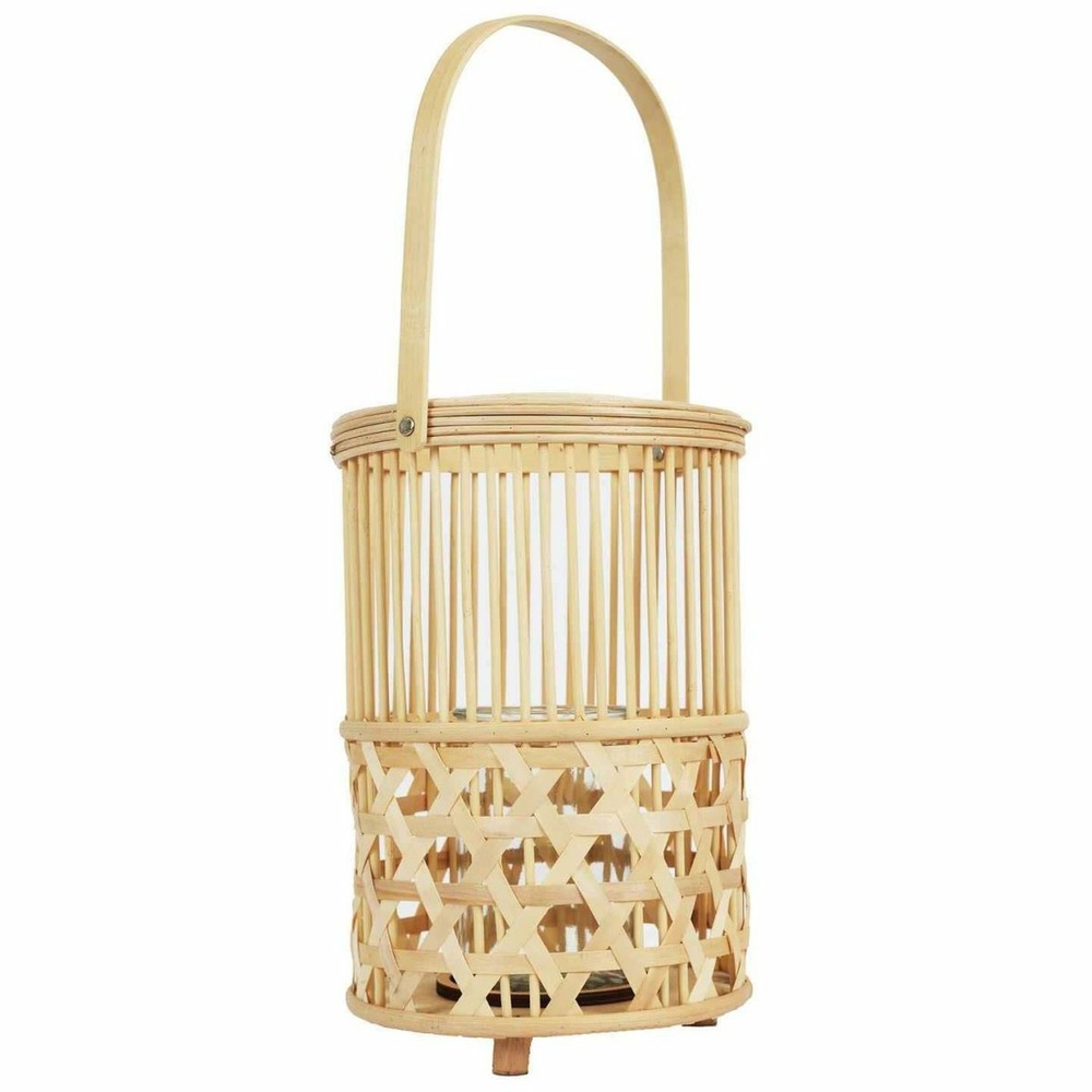Lanterne en bambou tressé 22 x 55 cm