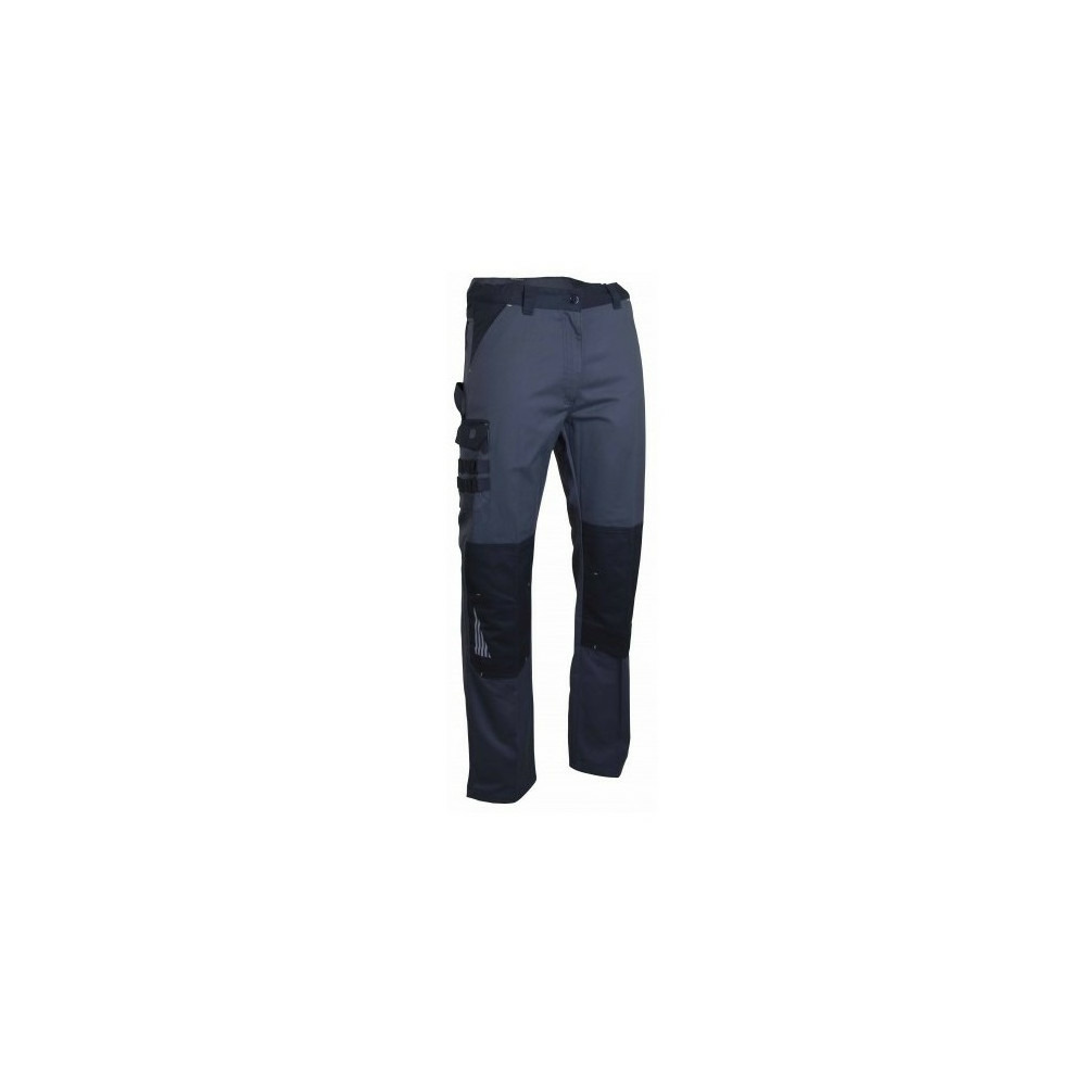 Pantalon bicolore sulfate multipoches gris noir t38 lma lebeurre 1622 t38