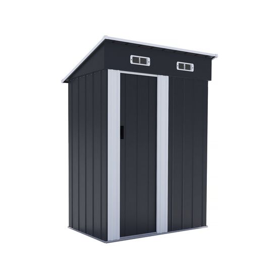 Abri de jardin métal porte coulissante