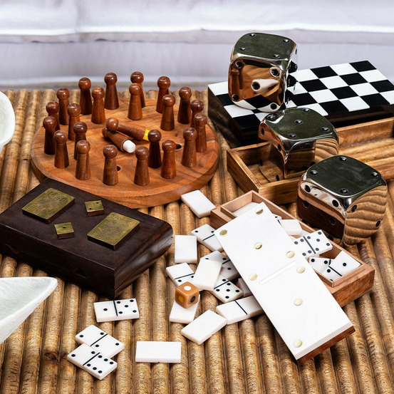 Jeu memory pions base colorée en bois de manguier 3x26cm