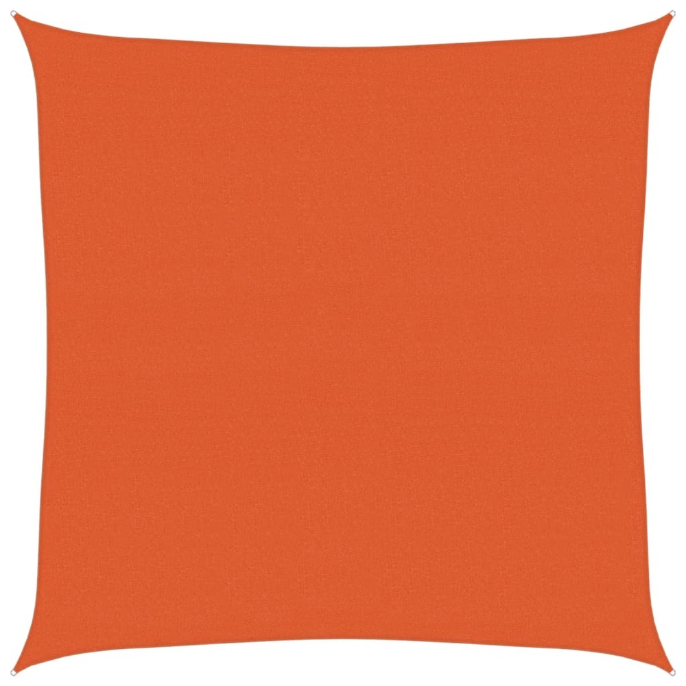 Voile d'ombrage 160 g/m² carré orange 4x4 m pehd