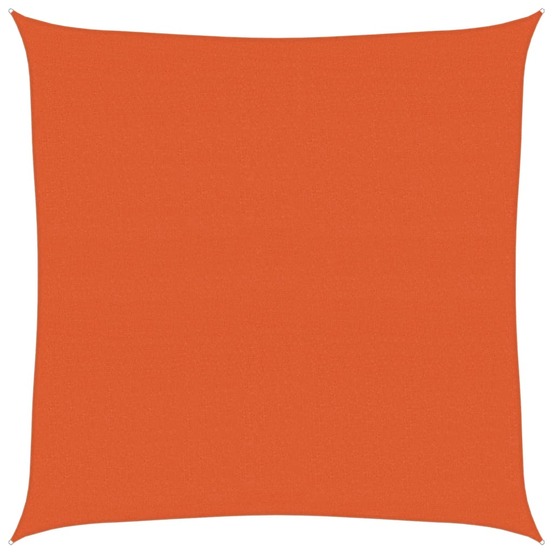 Voile d'ombrage 160 g/m² carré orange 4x4 m pehd