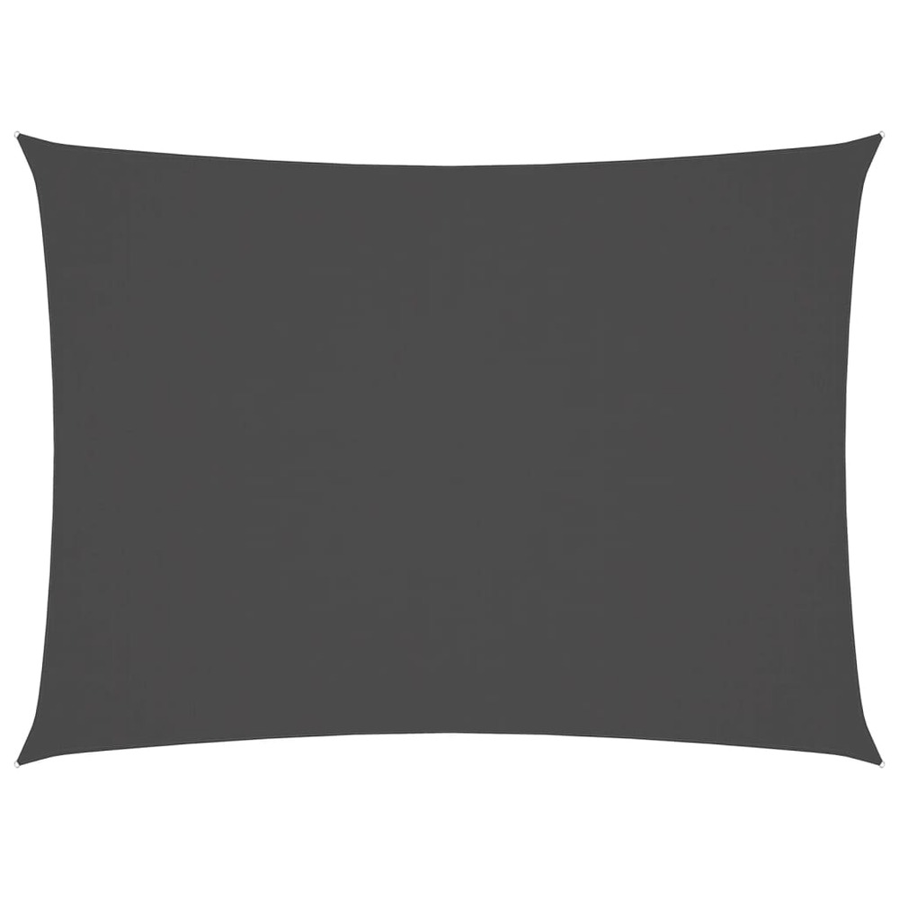 Voile de parasol tissu oxford rectangulaire 2x3,5 m anthracite