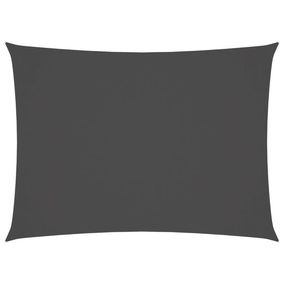 Voile de parasol tissu oxford rectangulaire 2x3,5 m anthracite