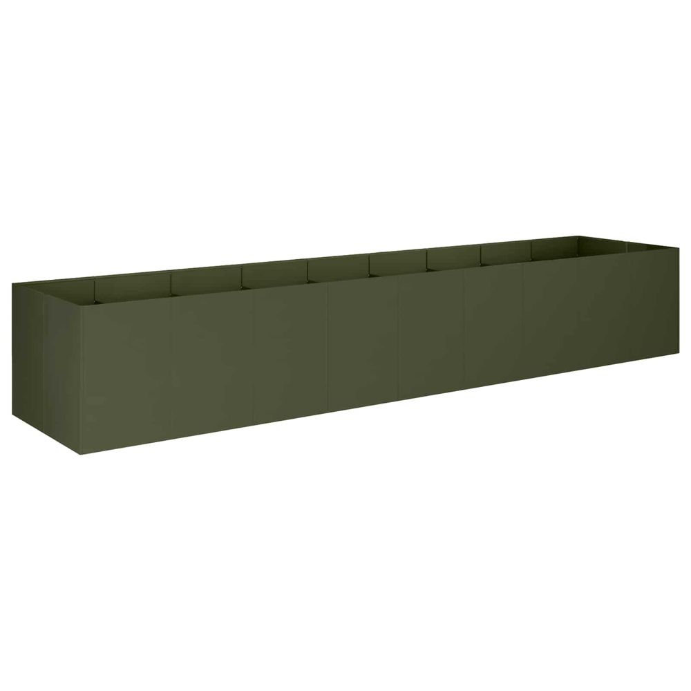Cache-pot de jardin vert olive 360 x 80 x 60 cm