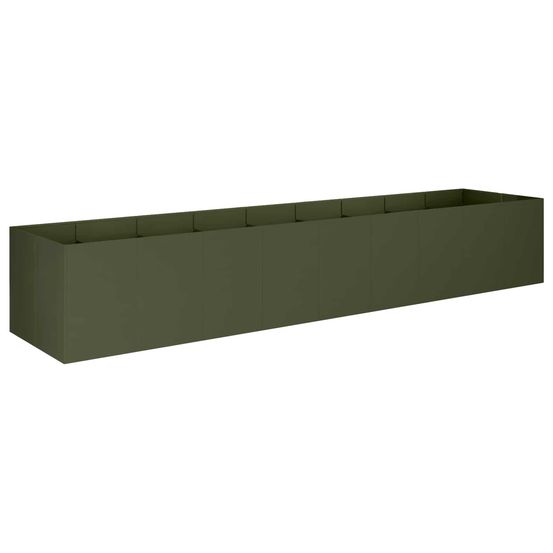 Cache-pot de jardin vert olive 360 x 80 x 60 cm