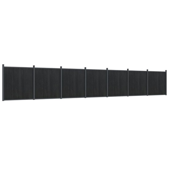 Panneau de clôture gris 1218x186 cm wpc