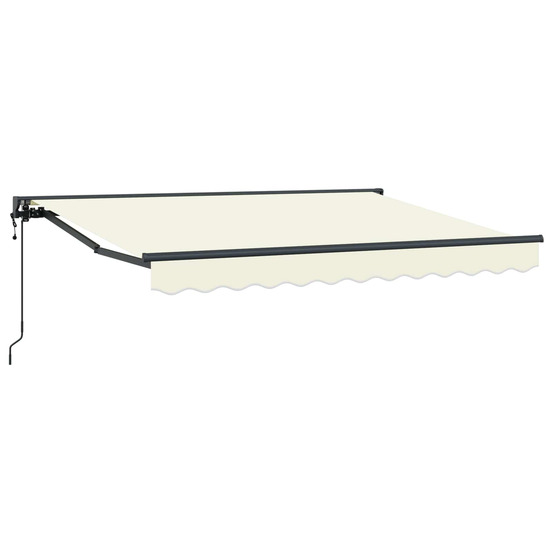 Auvent rétractable électrique crème 3,5 x 2 m