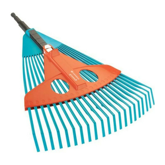 Balai a gazon réglable 35cm-52cm combisystem - plastique renforcé – 22 dents – ratissage herbe – garantie 25 ans