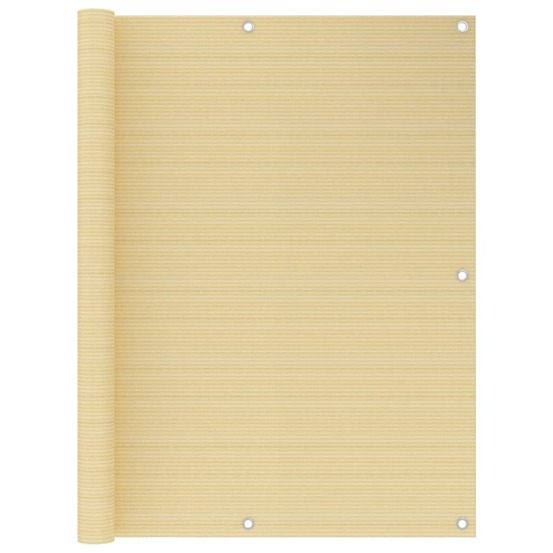Écran de balcon brise pare vue protection confidentialité 120 x 400 cm pehd beige