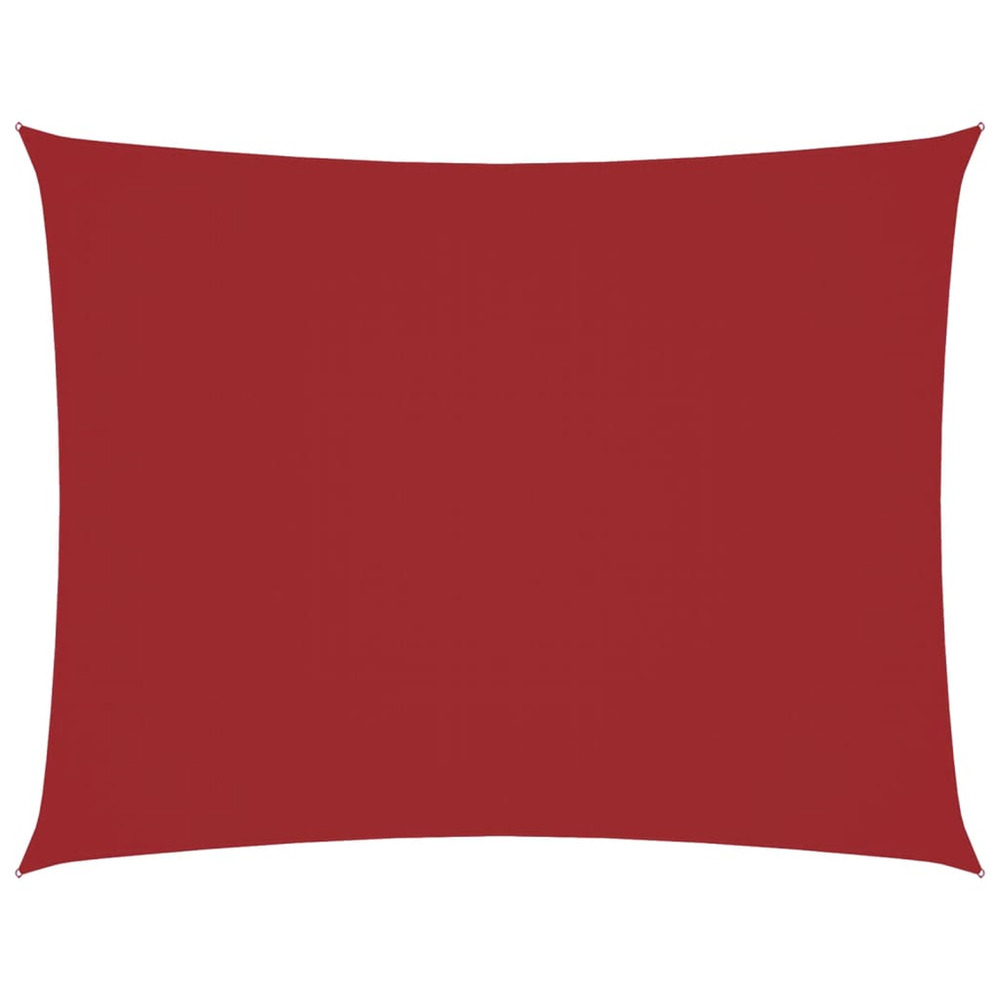 Voile de parasol tissu oxford rectangulaire 4x5 m rouge