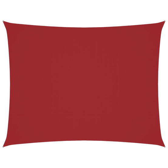Voile de parasol tissu oxford rectangulaire 4x5 m rouge
