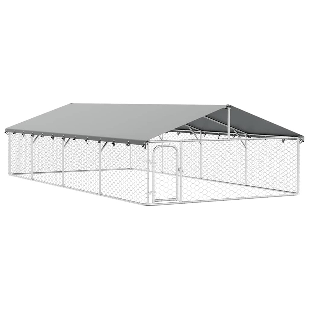 Chenil extérieur avec toit 600x300x150 cm