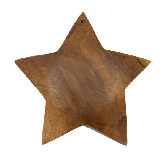 Étoile déco en teck