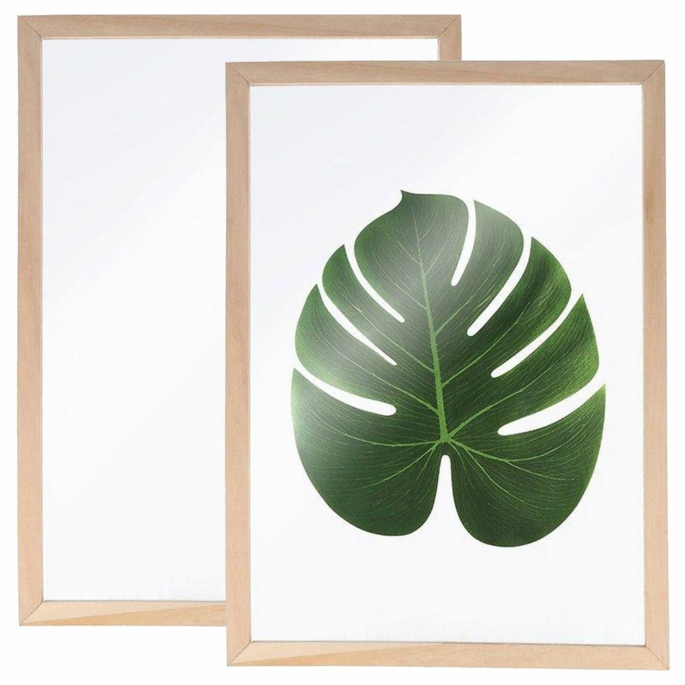 2 cadres en bois pour herbier a4