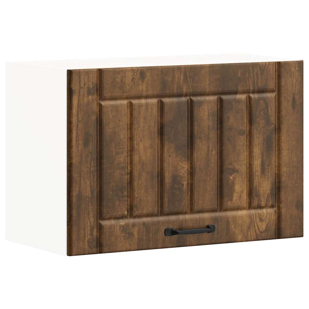 Armoire murale de cuisine lucca chêne fumé bois ingénierie