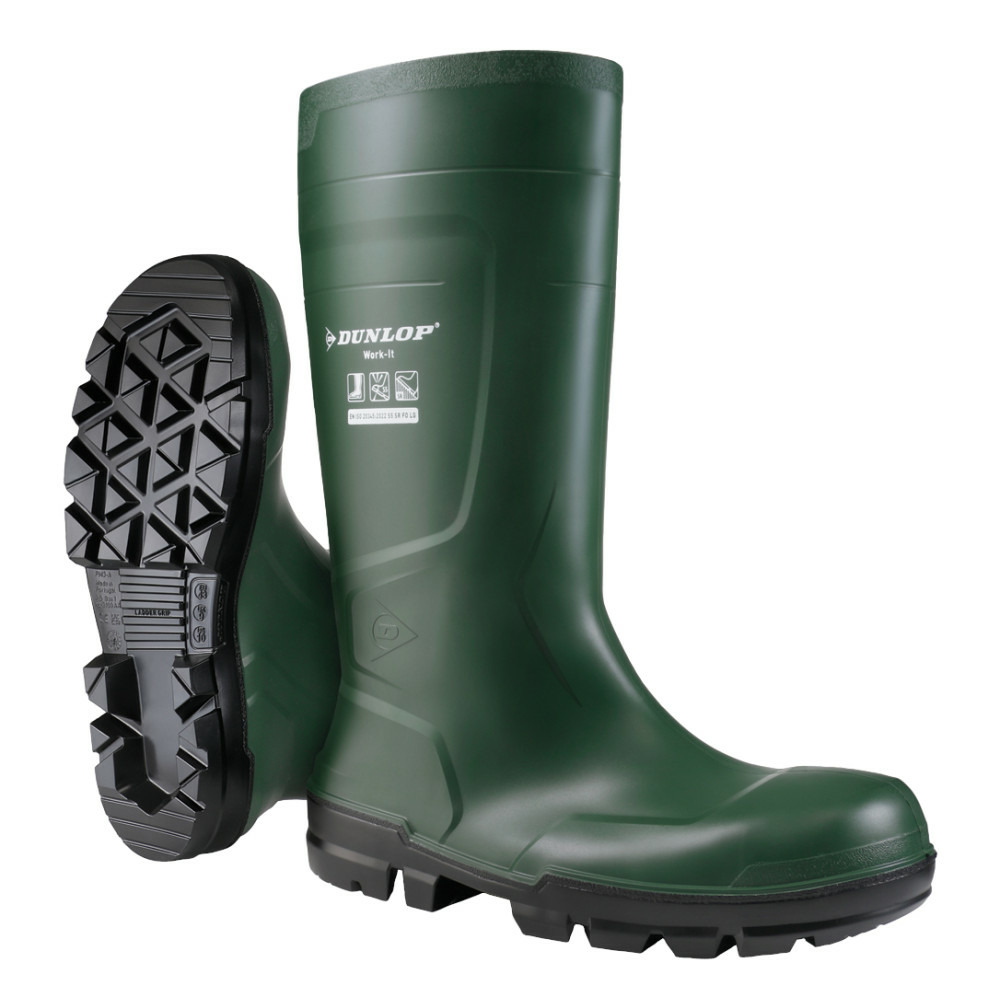 Botte de sécurité work it pvc nitrile vert pointure 47 coverguard 9dwkt80047