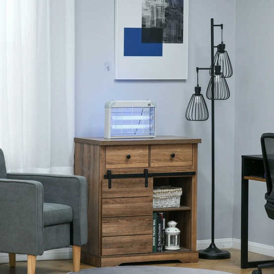 Lampe uv anti-insectes anti moustique tue mouche électrique destructeur d'insectes 20 w gris