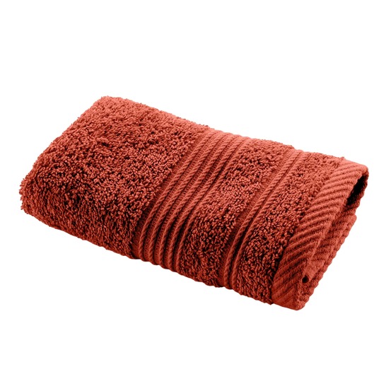 Serviette de toilette invite 30 x 50 cm tendresse marsala