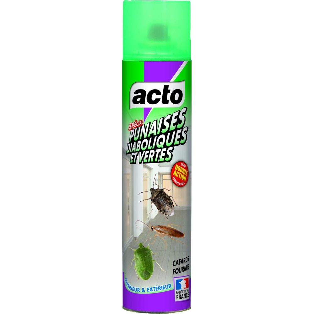 Acto anti-punaises diaboliques et vertes 400 ml : action rapide et durable