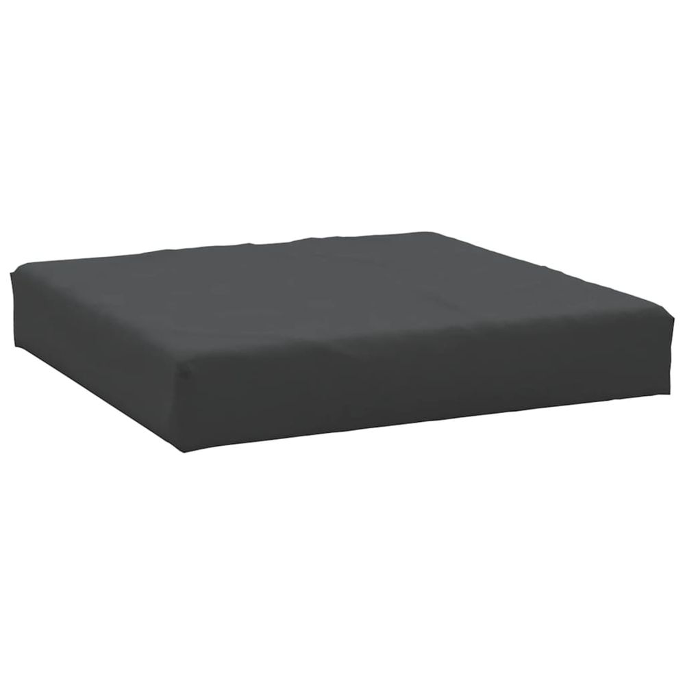 Coussin de palette noir 60x60x6 cm tissu oxford