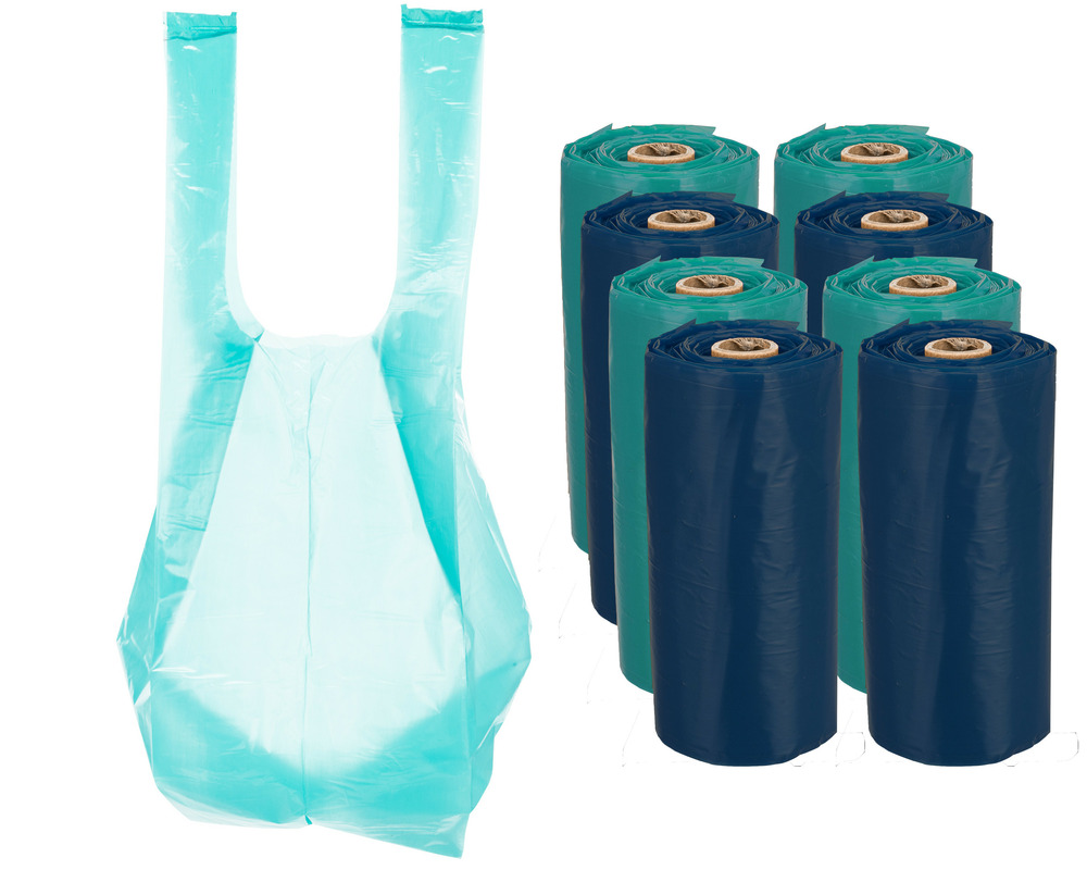 Sacs ramasse crottes • 8 rouleaux 15 sacs à déjections canines