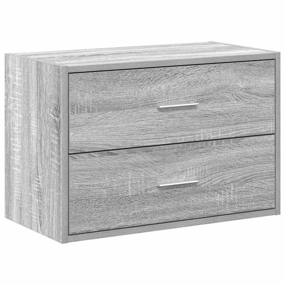 Armoire avec 2 tiroirs sonoma gris 60x31x40cm bois d'ingénierie