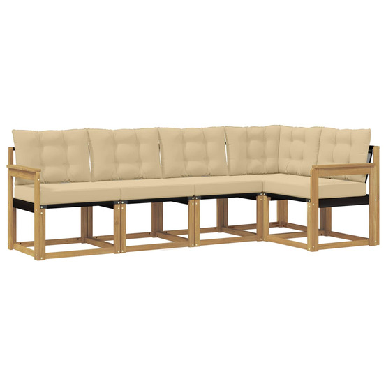 Ensemble de canapés d'extérieur avec coussin 5 pcs