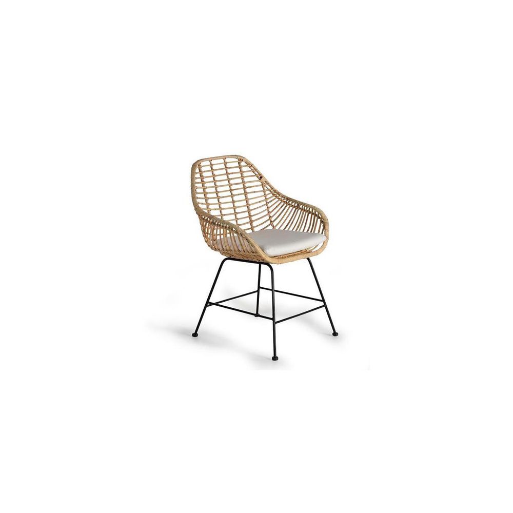 Lot de 2 chaises bois marron - décoration d'autrefois