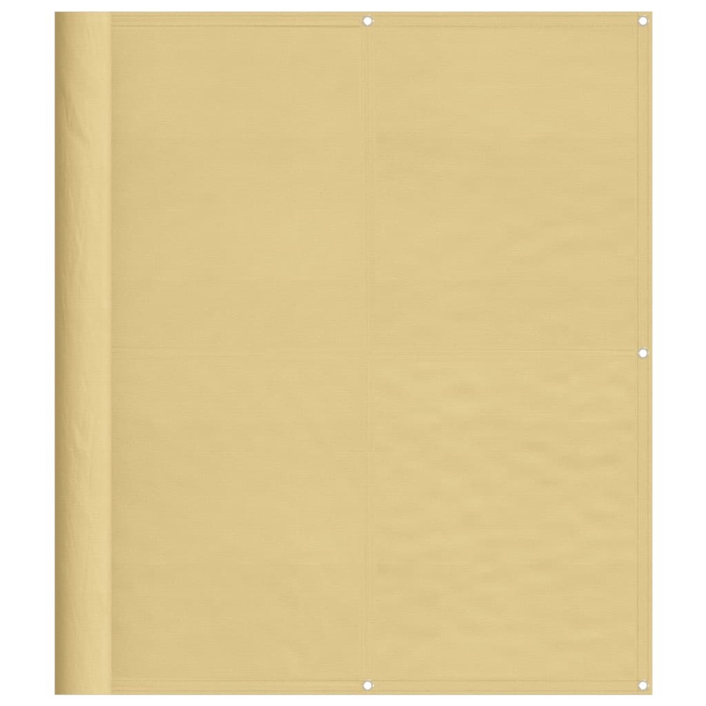 Écran de balcon sable 120x500 cm 100% polyester oxford
