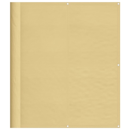 Écran de balcon sable 120x500 cm 100% polyester oxford