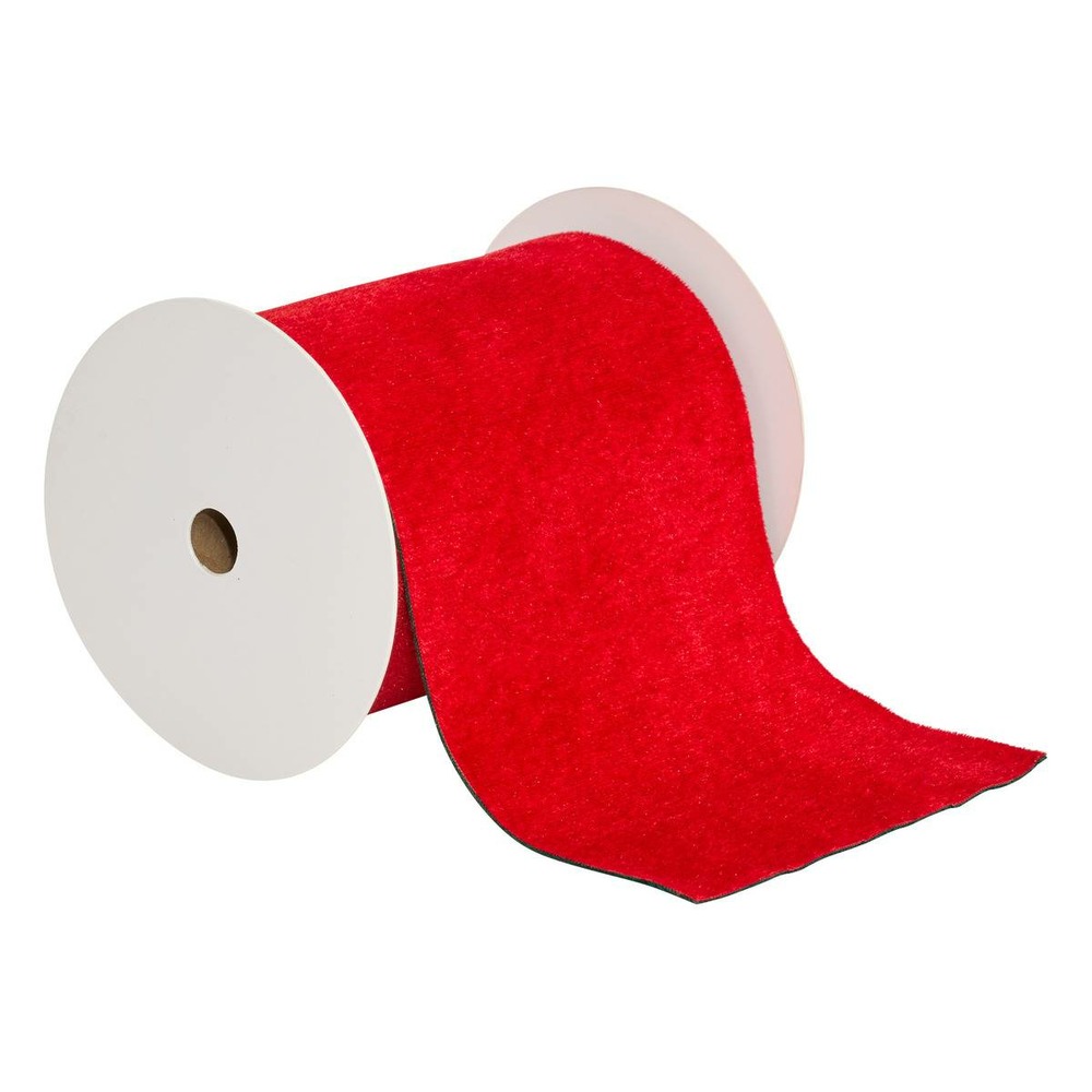 Ruban 12cmx5 m rouge et vert