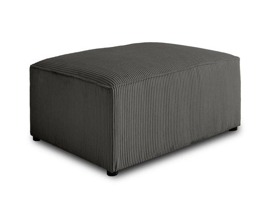 Topaze - pouf - en velours côtelé