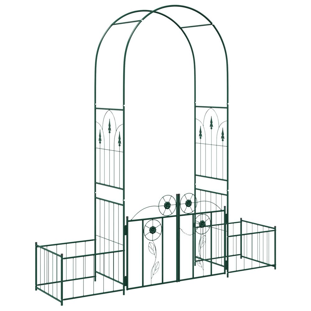 Arche de jardin vert 203 x 50 x 218 cm acier