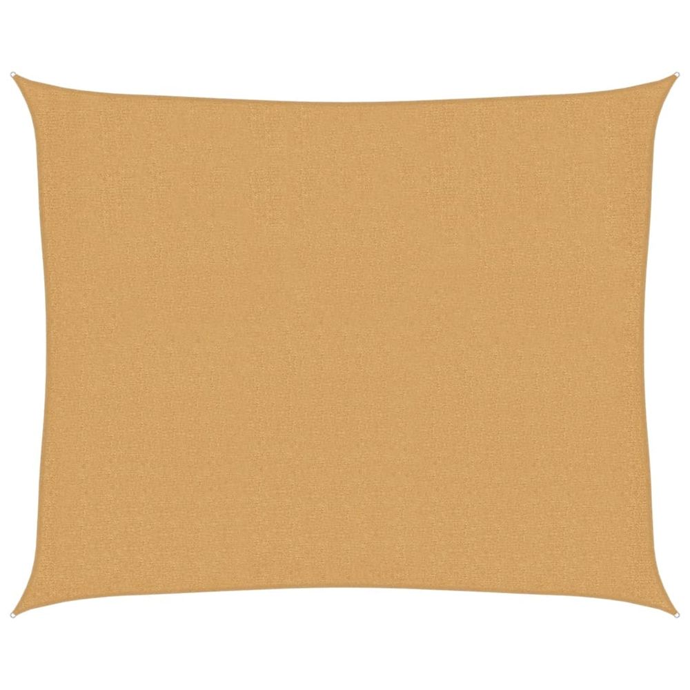 Voile d'ombrage 160 g/m² rectangulaire sable 2,5x3 m pehd