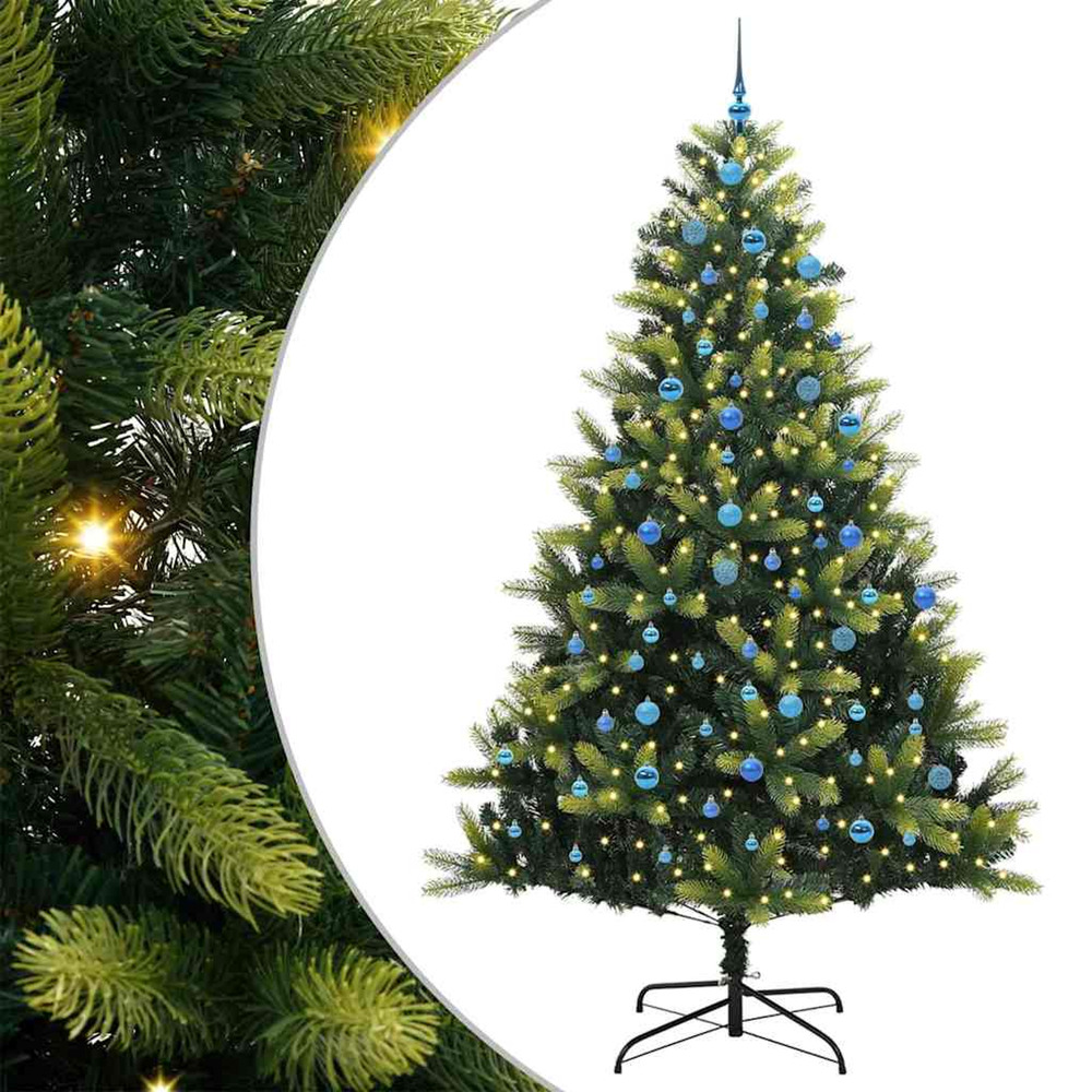 Arbre de noël artificiel en silicone flexible 300 leds 240 cm