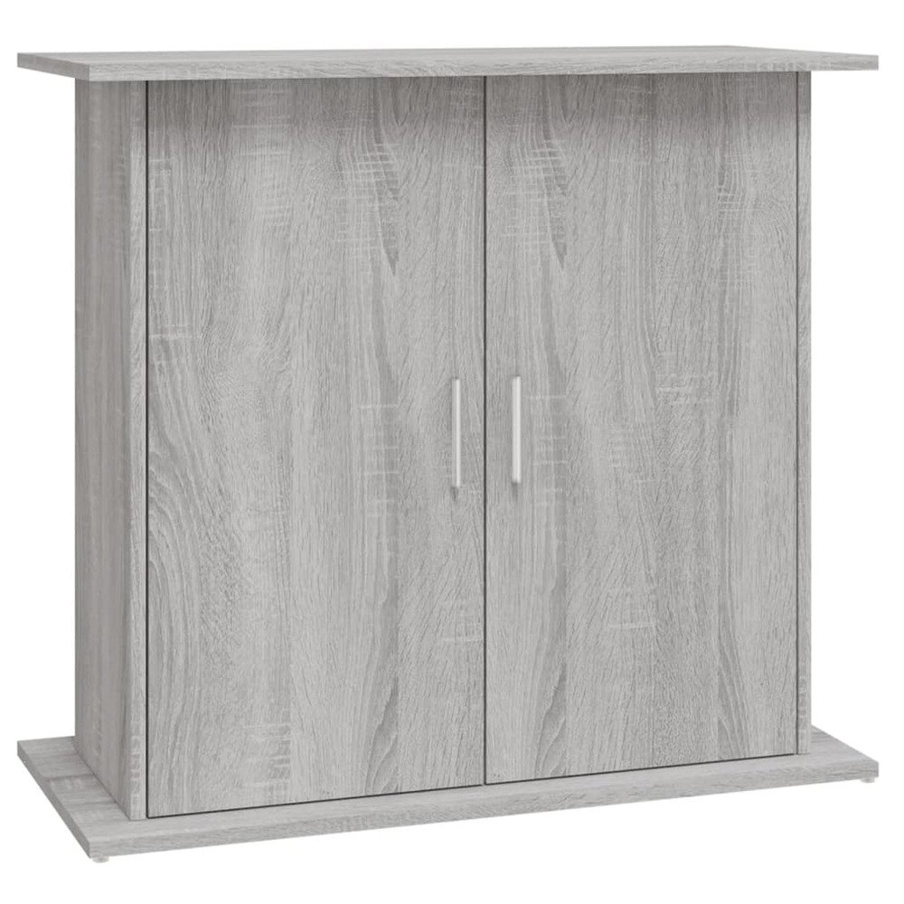 Support pour aquarium sonoma gris 81x36x73 cm bois d'ingénierie