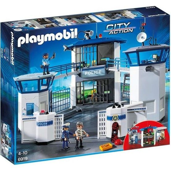 Commissariat de police avec prison, city action, les policiers